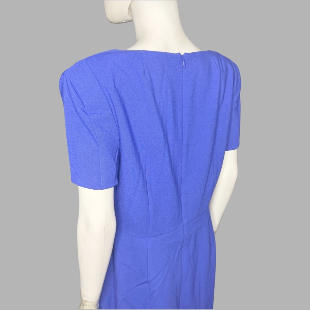 French Connection Royal Blue Whisper Short Sleeve Sheath Dress‎ - Picture 4 of 6